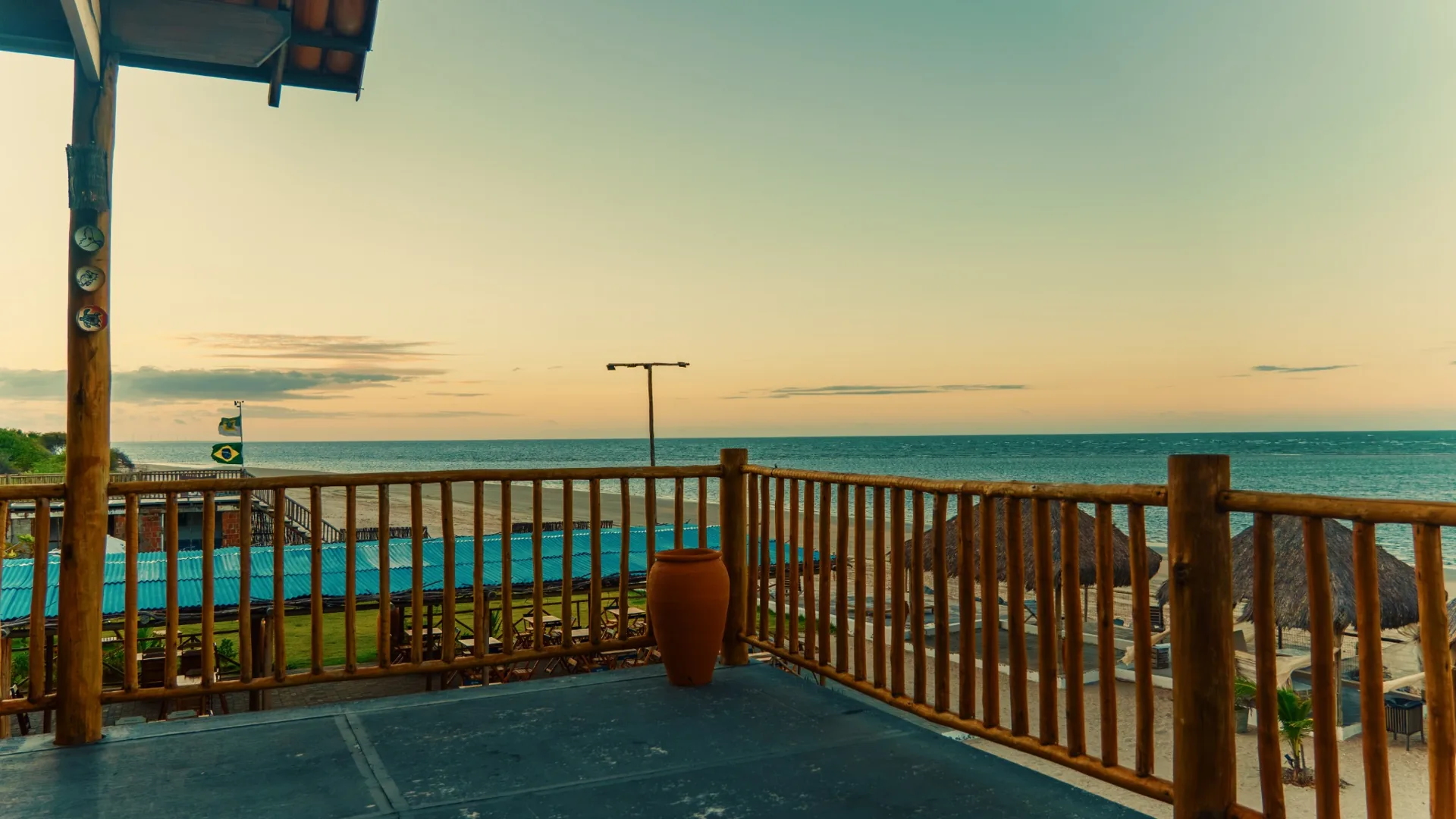 Vista do mar a partir da Barraca Azul